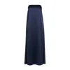 The Summer Edit Women's Blue Beth Bandeau Silk Dress - Navy In Blue