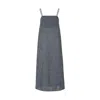 The Summer Edit Women's Blue Blake Luxe Linen Bandeau Dress - Indigo In Blue