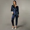 The Summer Edit Women's Blue Naomi Slim Fit Shirt - Navy In Blue