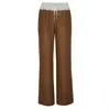 The Summer Edit Women's Brown Tia Luxe Linen Trouser - Cognac In Brown