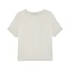 The Summer Edit Women's White Cloe Silk T-shirt - Ivory In White