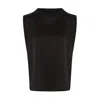 The Summer Edit Women's Dani Hammered Silk T-shirt - Black In Black