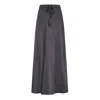 The Summer Edit Women's Ella Silk Skirt - Black In Black