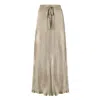 The Summer Edit Women's Gold Ella Silk Skirt - Sand In Gold