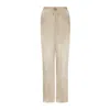 The Summer Edit Women's Gold Grace Silk Trouser - Sand In Gold