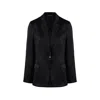 The Summer Edit Women's Juliette Silk Jacket - Black In Black