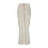 The Summer Edit Women's Neutrals Pearl Luxe Linen Drawstring Trouser - Natural In Black/blue