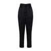 The Summer Edit Women's Penelope Silk Trouser - Black In Black