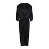 The Summer Edit Women's Riley Silk Dress - Black In Black