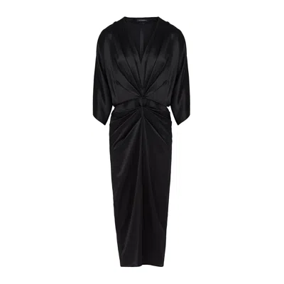 The Summer Edit Women's Riley Silk Dress - Black