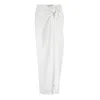 The Summer Edit Women's White Sophia Crinkle Linen Sarong - Ivory In White