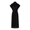The Summer Edit Women's Tatum Linen Shirt Dress - Black In Black