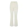 The Summer Edit Women's White Livi Crinkle Linen Trouser - Ivory In White