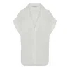 The Summer Edit Women's White Mali Linen Shirt - Ivory In White