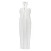 The Summer Edit Women's White Maya Sandwashed Silk Bandeau Dress - Ivory In White