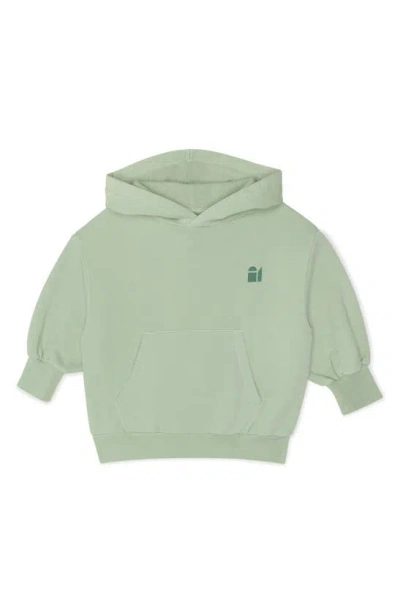The Sunday Collective Kids' Natural Dye Everyday Hoodie In Honeydew