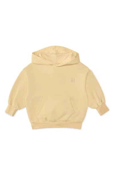 The Sunday Collective Kids' Natural Dye Everyday Hoodie In Light Yellow