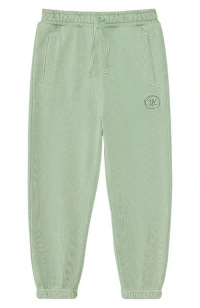The Sunday Collective Kids' Natural Dye Everyday Joggers In Green