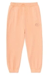 The Sunday Collective Kids' Natural Dye Everyday Joggers In Peach