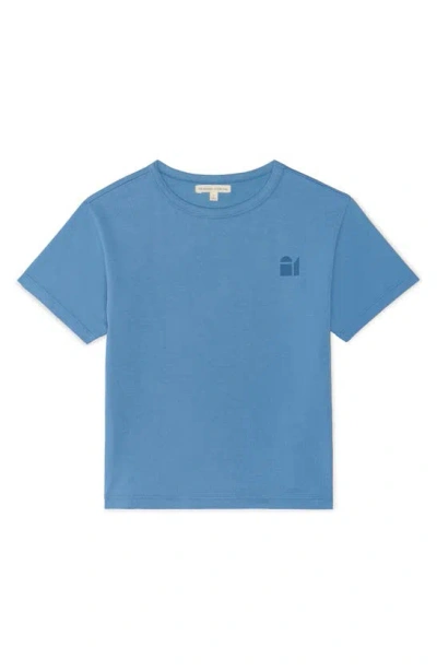 The Sunday Collective Kids' Natural Dye Everyday T-shirt In Bluejay