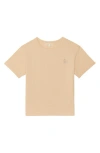 The Sunday Collective Kids' Natural Dye Everyday T-shirt In Light Yellow