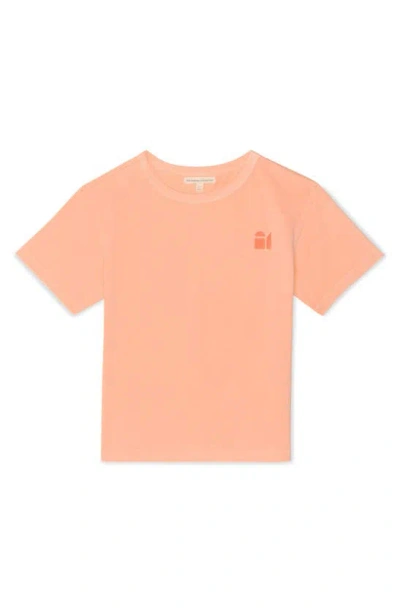 The Sunday Collective Kids' Natural Dye Everyday T-shirt In Peach