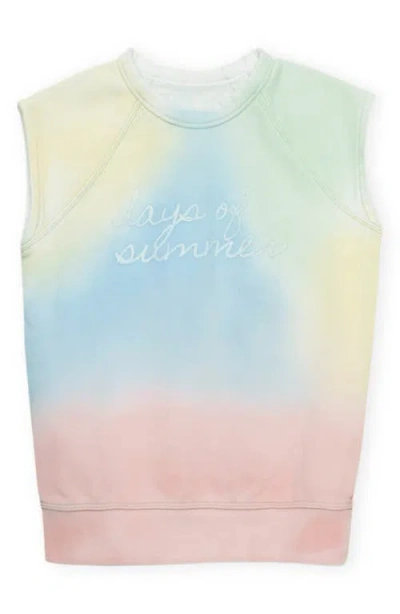 The Sunday Collective Kids' Rainbow Sherbet Tank In Blue Multi