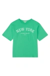 The Sunday Collective Kids' Sunday Organic Cotton Graphic T-shirt In Green