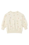 THE SUNDAY COLLECTIVE KIDS' WEEKEND ORGANIC COTTON GRAPHIC SWEATSHIRT