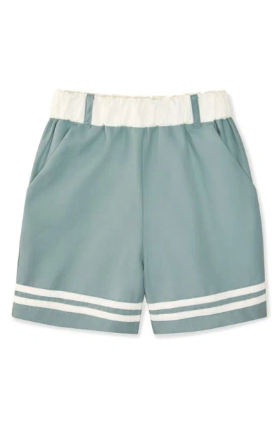The Sunday Collective Kids' Woven Play Shorts In Green