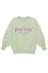 The Sunday Collective Kids'  Organic Weekend Sweatshirt In Green