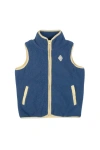 The Sunday Collective Polar Fleece Vest In Blue