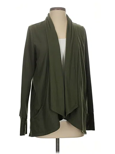 Pre-owned The Sweatshirt Project By French Laundry Cardigan Sweater In Green