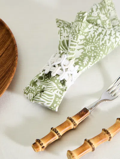 The Table Love The Linen Loop Napkin Rings (set Of 4) In Multi