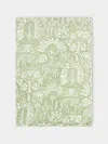 The Table Love The Savanna Block-printed Linen Tablecloth (106.5in/2.7m) In Multi