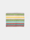The Table Love The Stripe Handwoven Napkin Rings (set Of 4) In Multi
