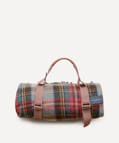 The Tartan Blanket Co. Stewart Dress Antique Tartan Recycled Wool Picnic Blanket