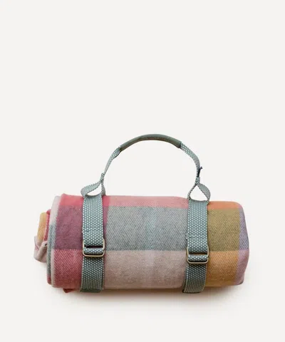 The Tartan Blanket Co. Wildflower Check Recycled Wool Picnic Blanket