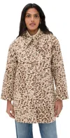 The Tiny Big Sister Animal Print Jacket Dark Vanilla In Neutral