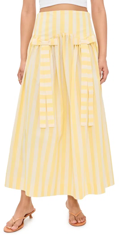 The Tiny Big Sister Striped Skirt Mellow Yellow