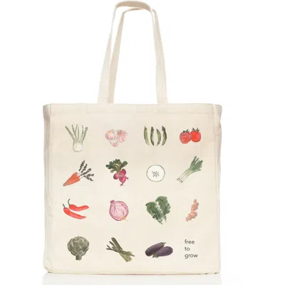 The Tote Project Free To Grow (veggies) | Tote In Brown