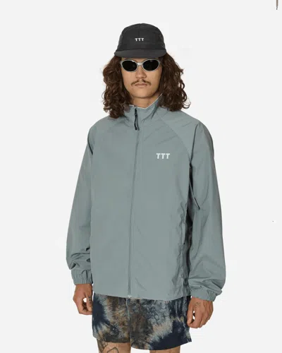 The Trilogy Tapes Ripstop Packable Jacket Sea Smoke In Grey