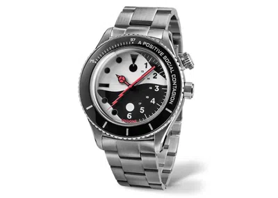 Pre-owned The Undone X Staple Yin Yang Ntwrk Exclusive Silver Edition Watch