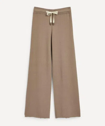 The Uniform Women's Silk And Cashmere-blend Cropped Trousers In Camel