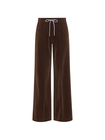 The Upside Galaxia Loretta Wide-leg Track Pants In Brown