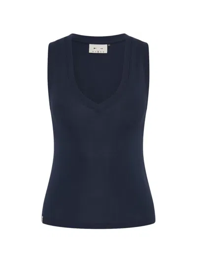 The Upside Abby V-neck Tank Top In Blue