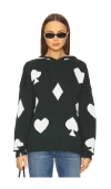 The Upside Spades Sweater In Green