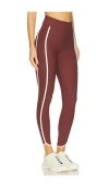 The Upside Adesa 25in High Midi Pant In Burgundy