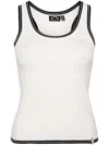 The Upside Alcaraz Raf Knitted Tank Top In White