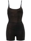 The Upside Arizona Crossback Kiva Onesie In Black